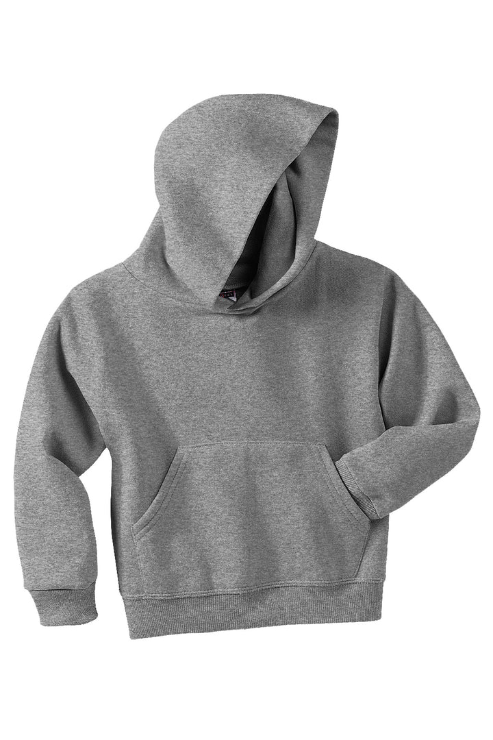 Front View of Oxford Jerzees - Youth NuBlend Pullover Hooded Sweatshirt. 996Y