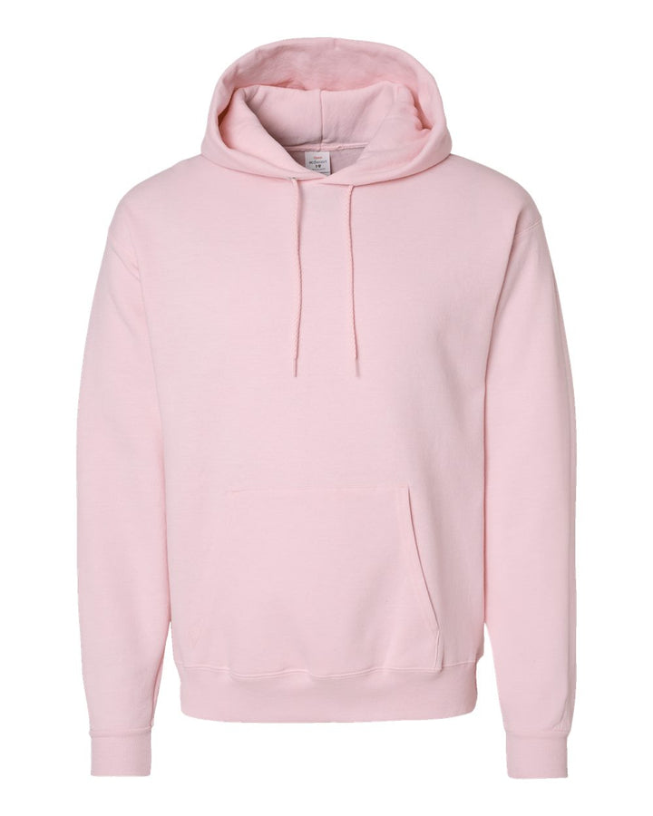 Front View of Pale Pink Ecosmart® Hooded Sweatshirt - P170