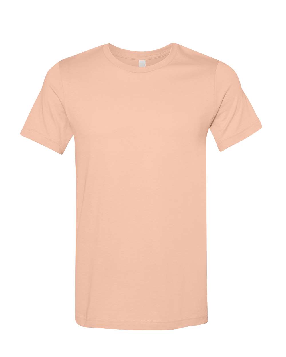 Front View of Peach Jersey Tee - 3001