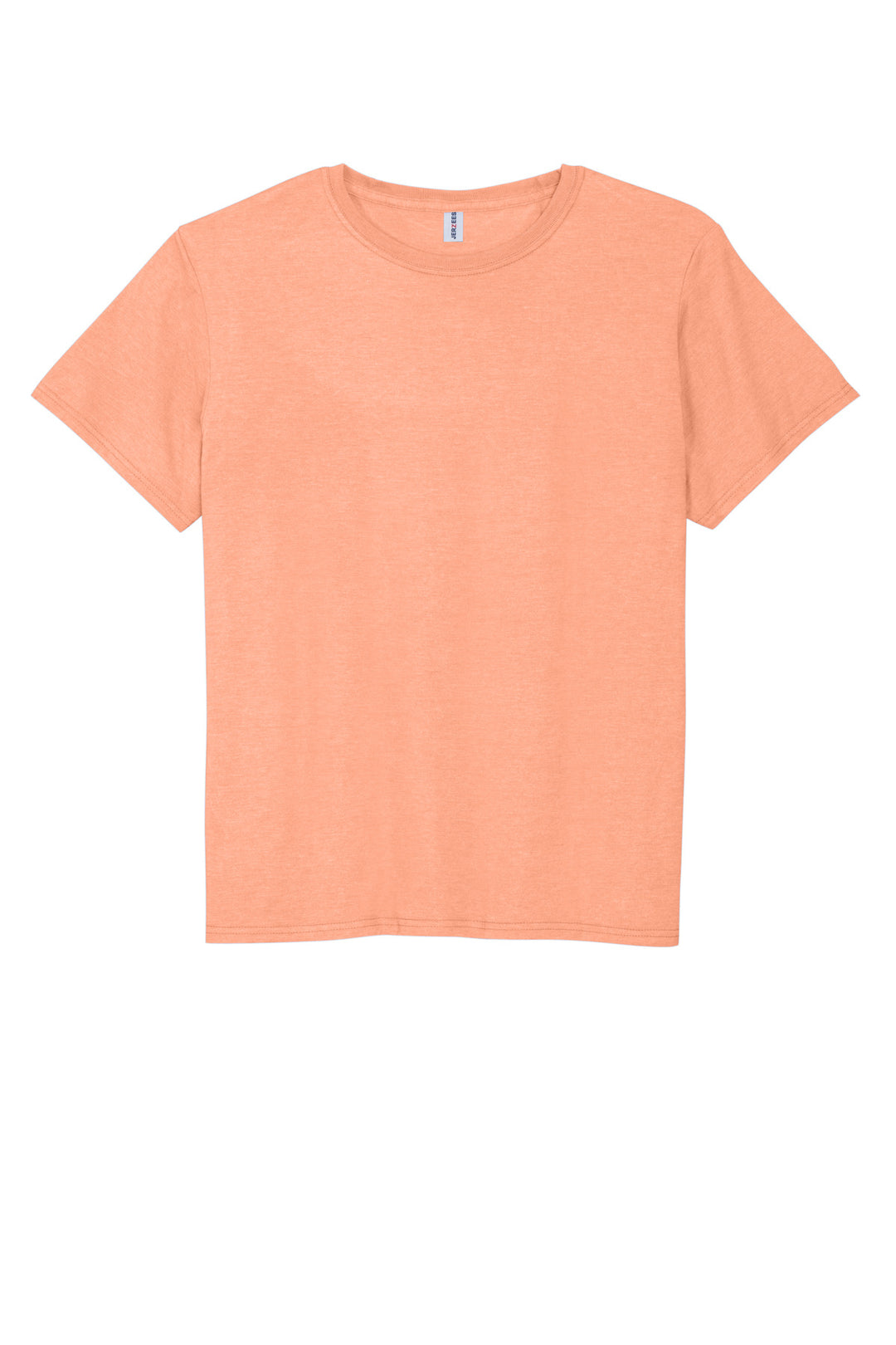 Front View of Peach Jerzees Premium Blend Ring Spun T-Shirt 560M