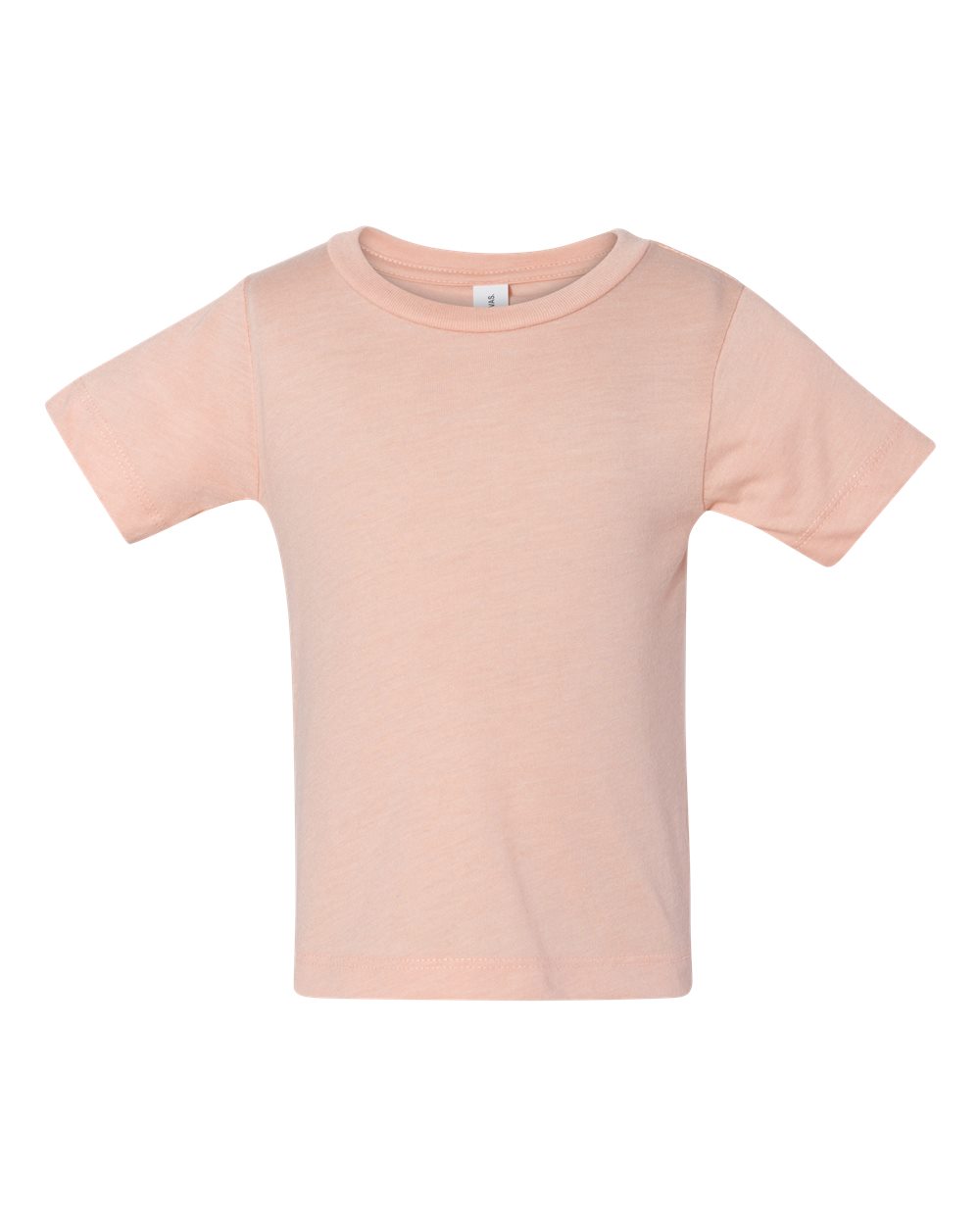 Front View of Peach Triblend Infant Triblend Tee - 3413B