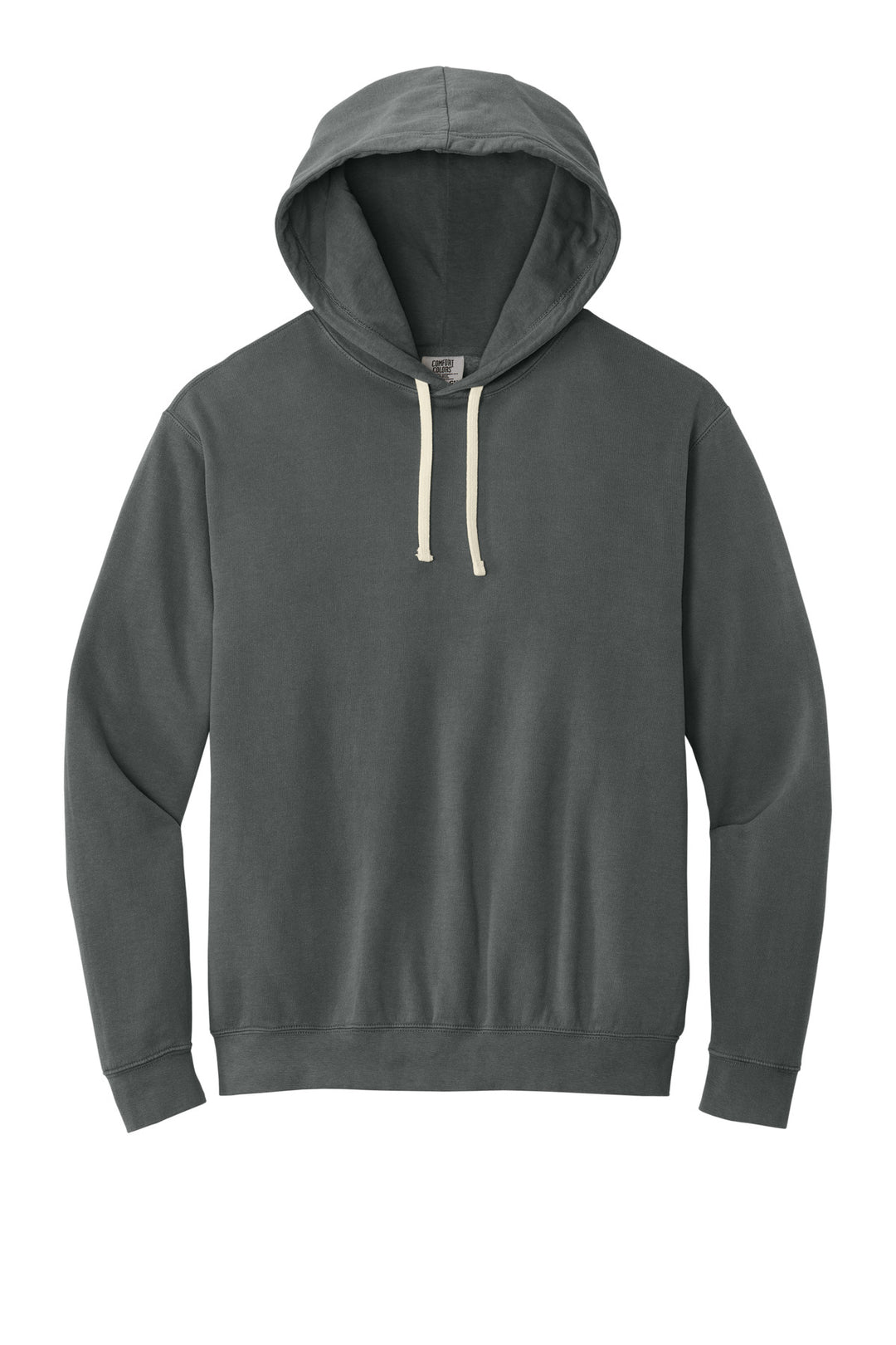 Front View of Pepper Comfort Colors Lightweight Hooded Sweatshirt 1467