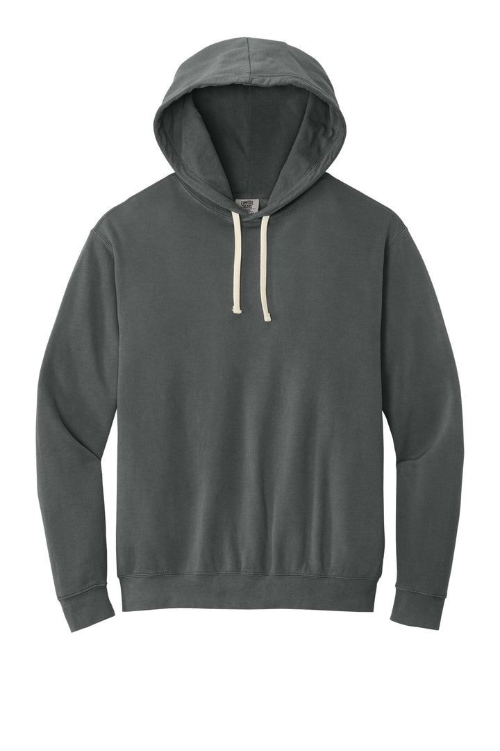 Front View of Pepper Comfort Colors Lightweight Hooded Sweatshirt 1467