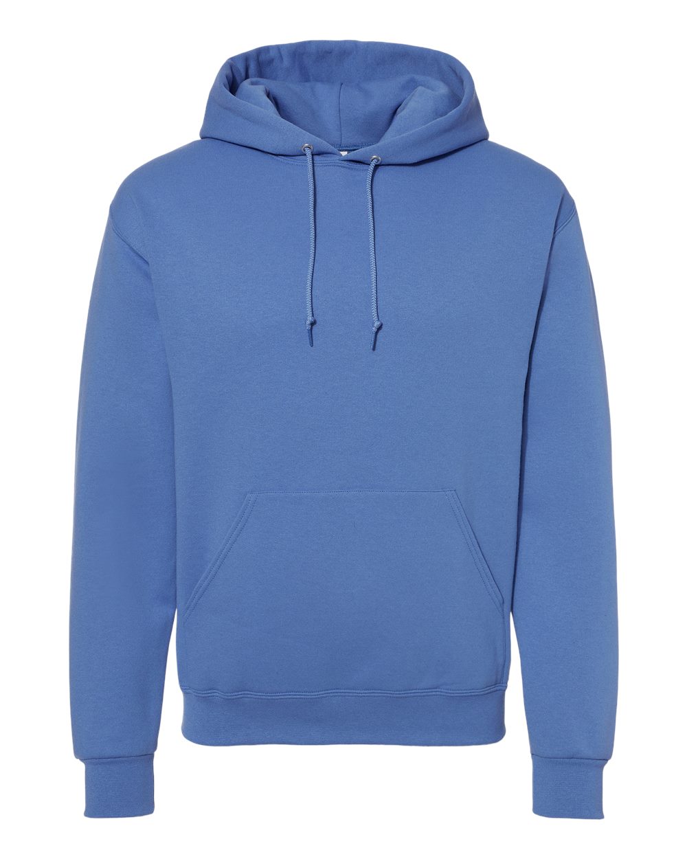Front View of Periwinkle Blue NuBlend® Hooded Sweatshirt - 996MR