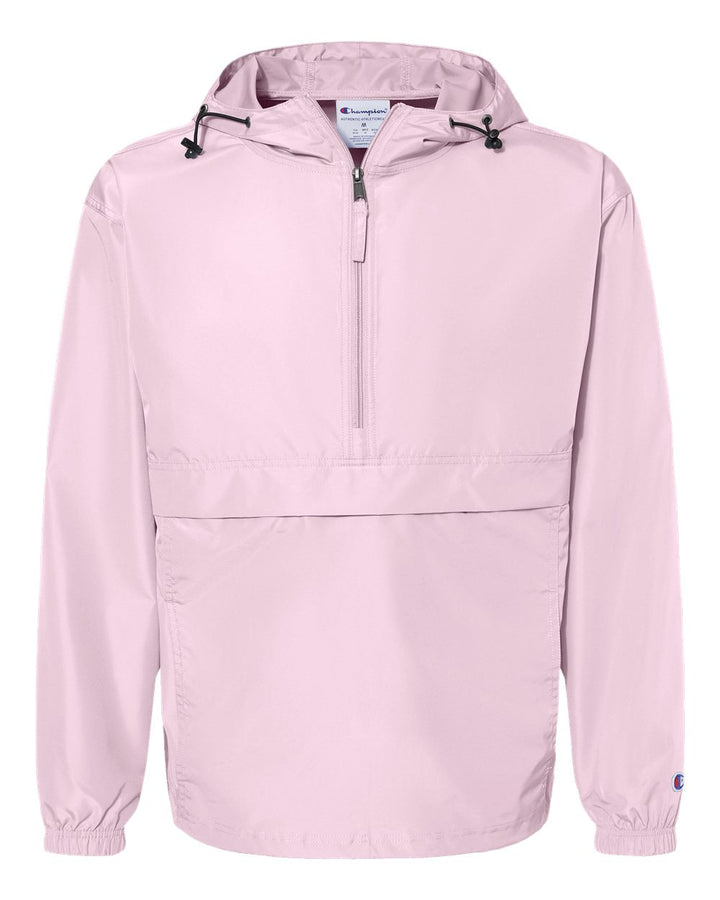 Front View of Pink Candy Packable Anorak Jacket - CO200