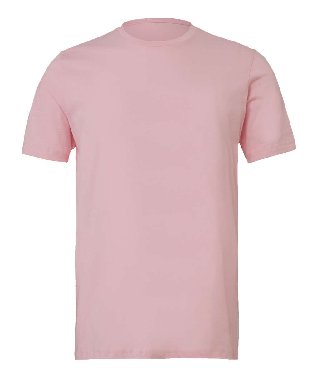 Front View of Pink Jersey Tee - 3001