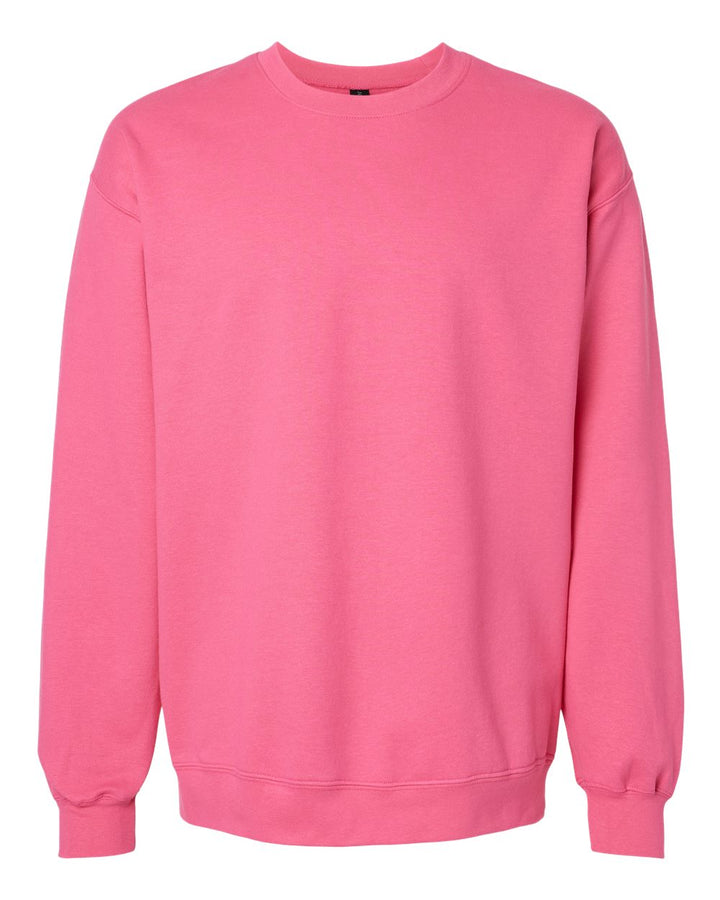 Front View of Pink Lemonade Softstyle® Midweight Crewneck Sweatshirt - SF000