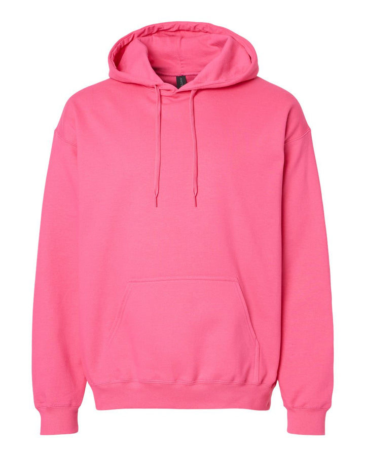 Front View of Pink Lemonade Softstyle® Midweight Hooded Sweatshirt - SF500