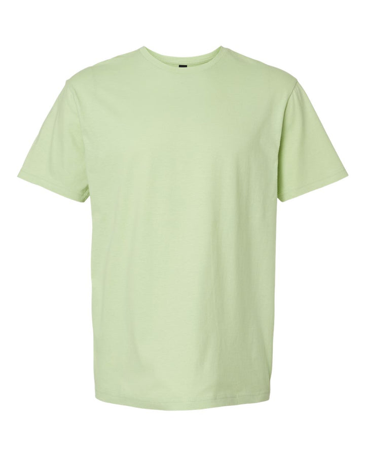 Front View of Pistachio Softstyle® T-Shirt - 64000