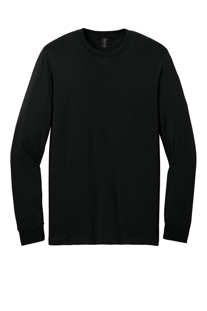 Front View of PitchBlack Gildan Softstyle CVC Long Sleeve Tee 64440CVC