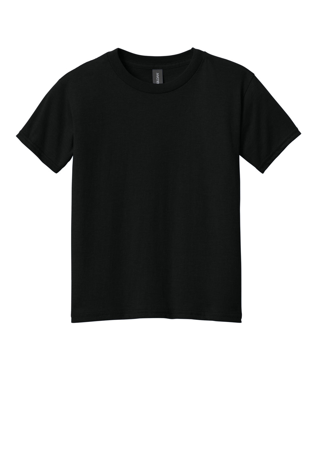 Front View of PitchBlack Gildan Youth Softstyle CVC Tee 64000BCVC