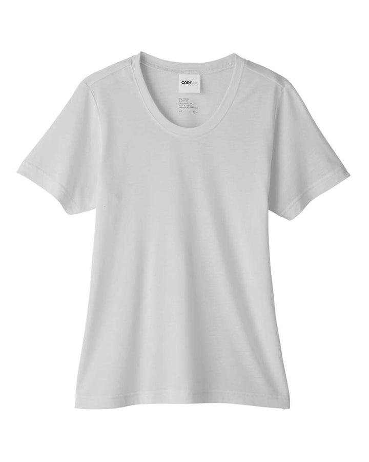 Front View of Platinum Women's Fusion ChromaSoft™ Performance T-Shirt - CE111W