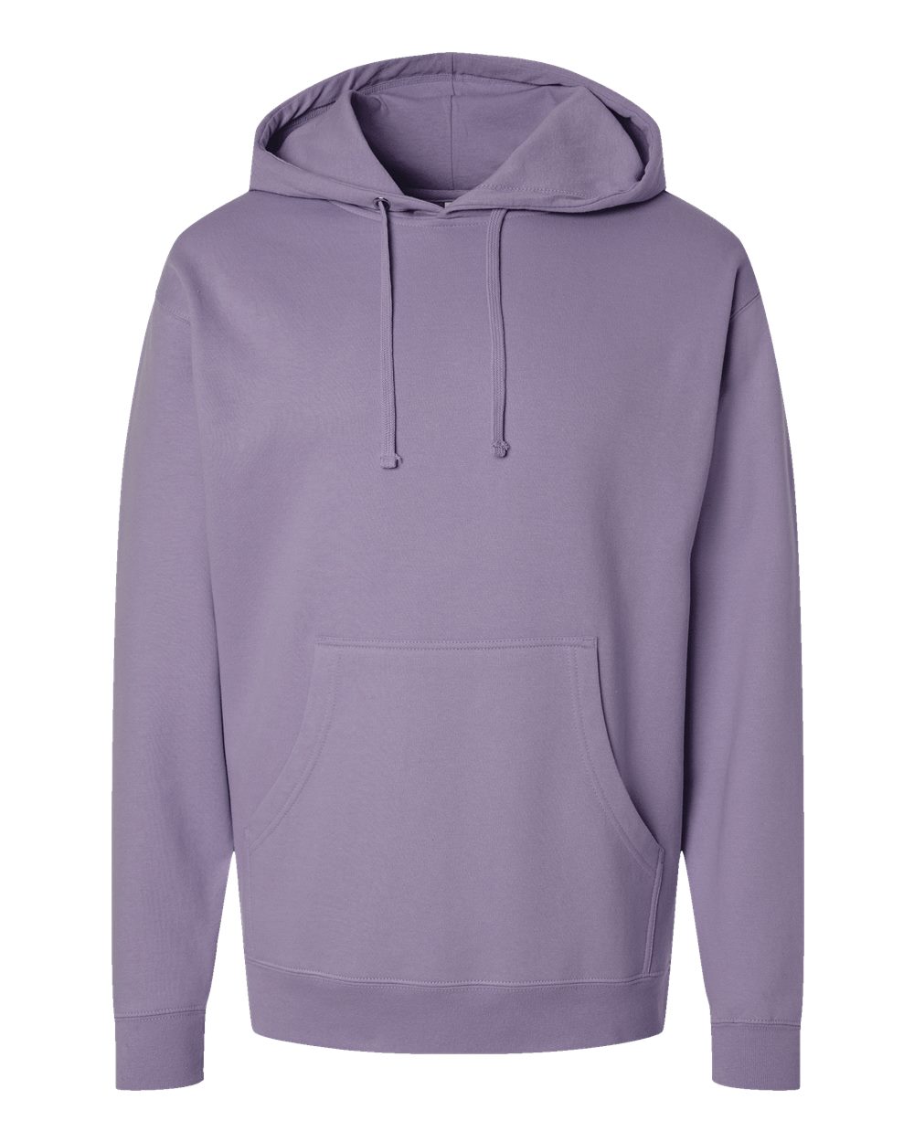 Front View of Plum Midweight Hooded Sweatshirt - SS4500