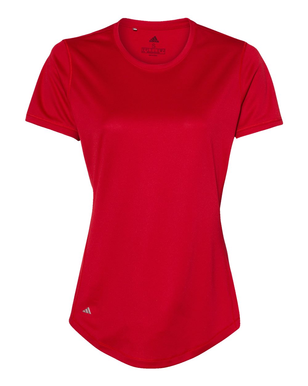 Front View of Power Red Women's Sport T-Shirt - A377