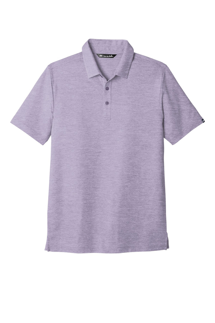 Front View of PrplSageHt TravisMathew Oceanside Heather Polo. TM1MU412