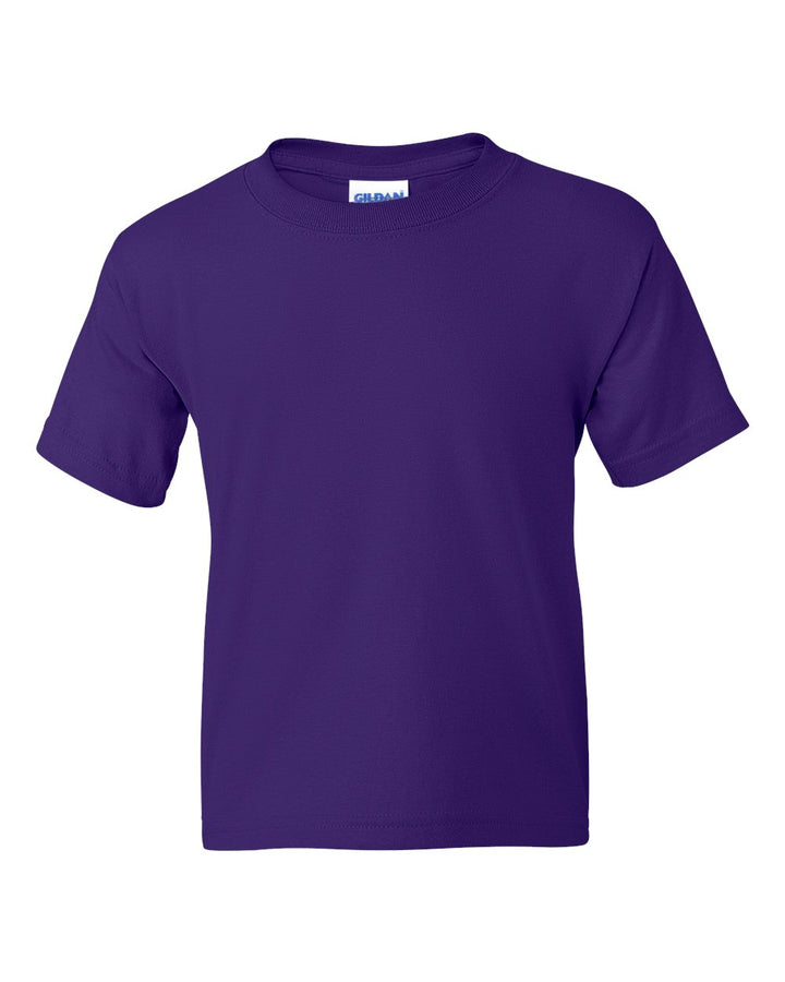 Front View of Purple DryBlend® Youth T-Shirt - 8000B
