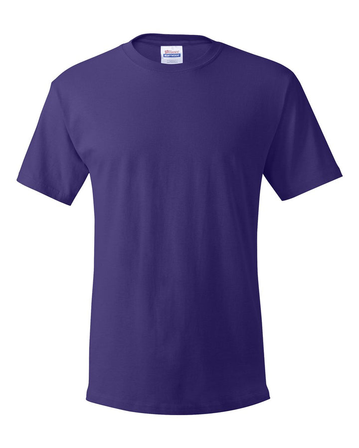 Front View of Purple Essential-T T-Shirt - 5280