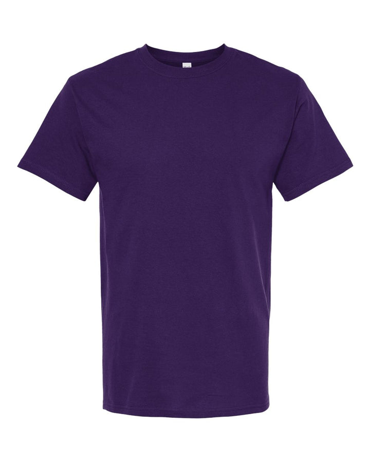Front View of Purple Gold Soft Touch T-Shirt - 4800