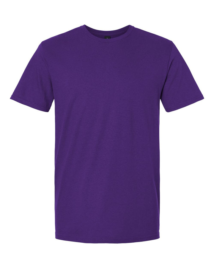Front View of Purple Softstyle® T-Shirt - 64000