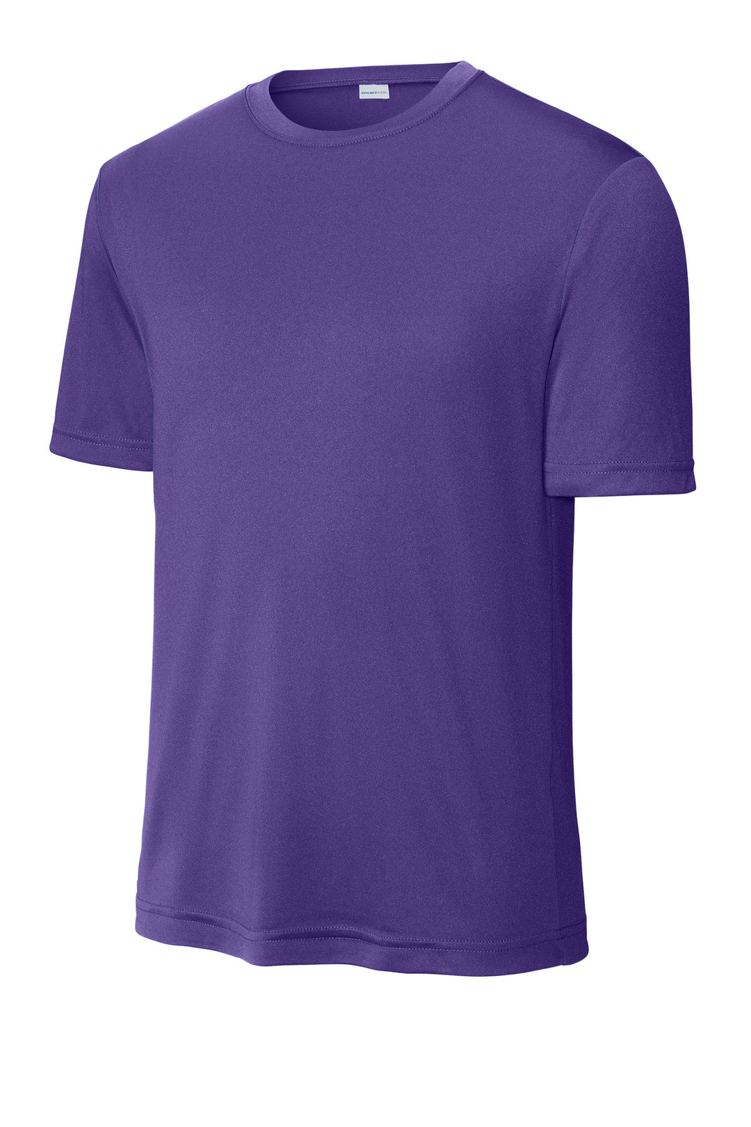 Front View of Purple Sport-Tek PosiCharge Competitor Tee. ST350