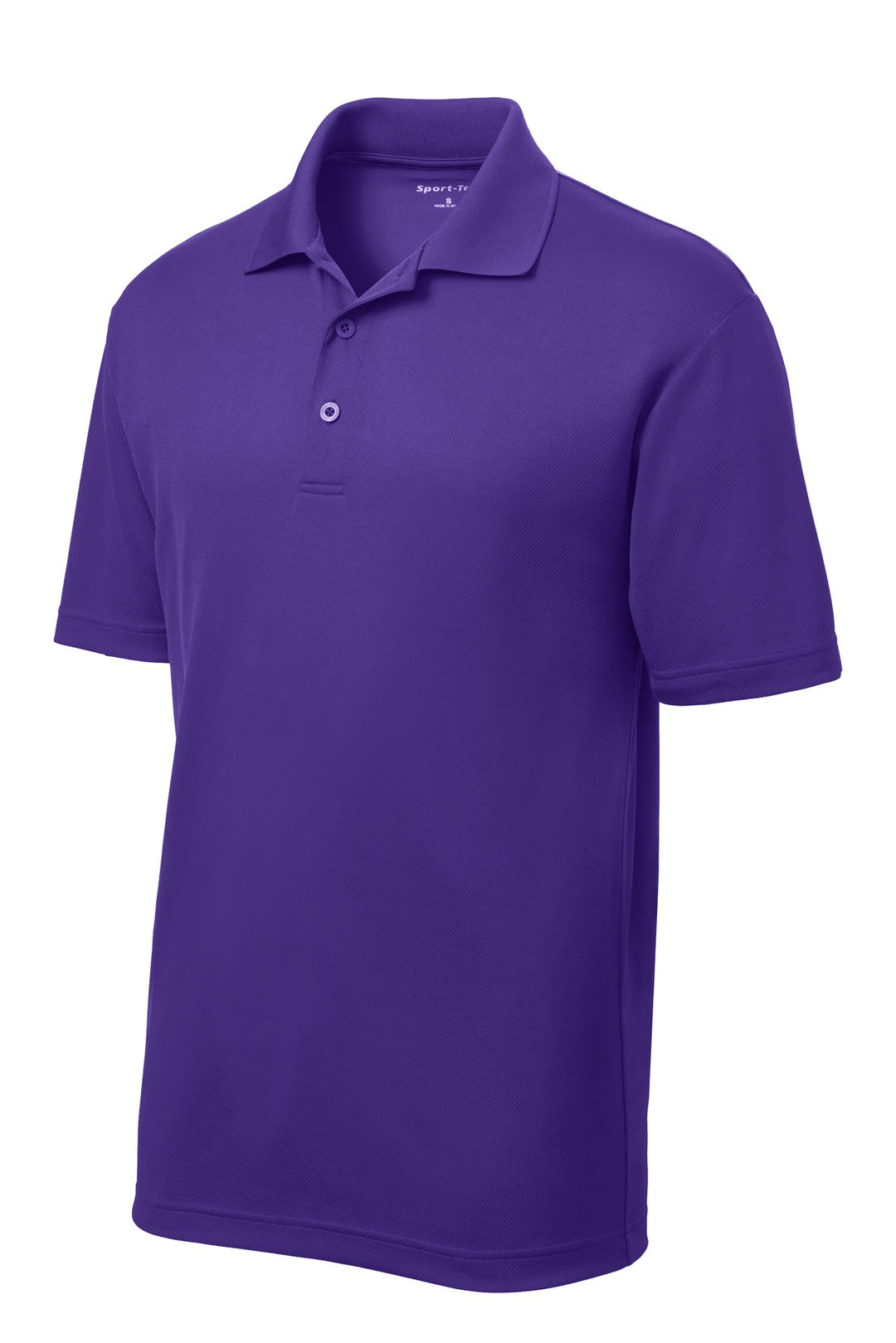 Front View of Purple Sport-Tek PosiCharge RacerMesh Polo. ST640