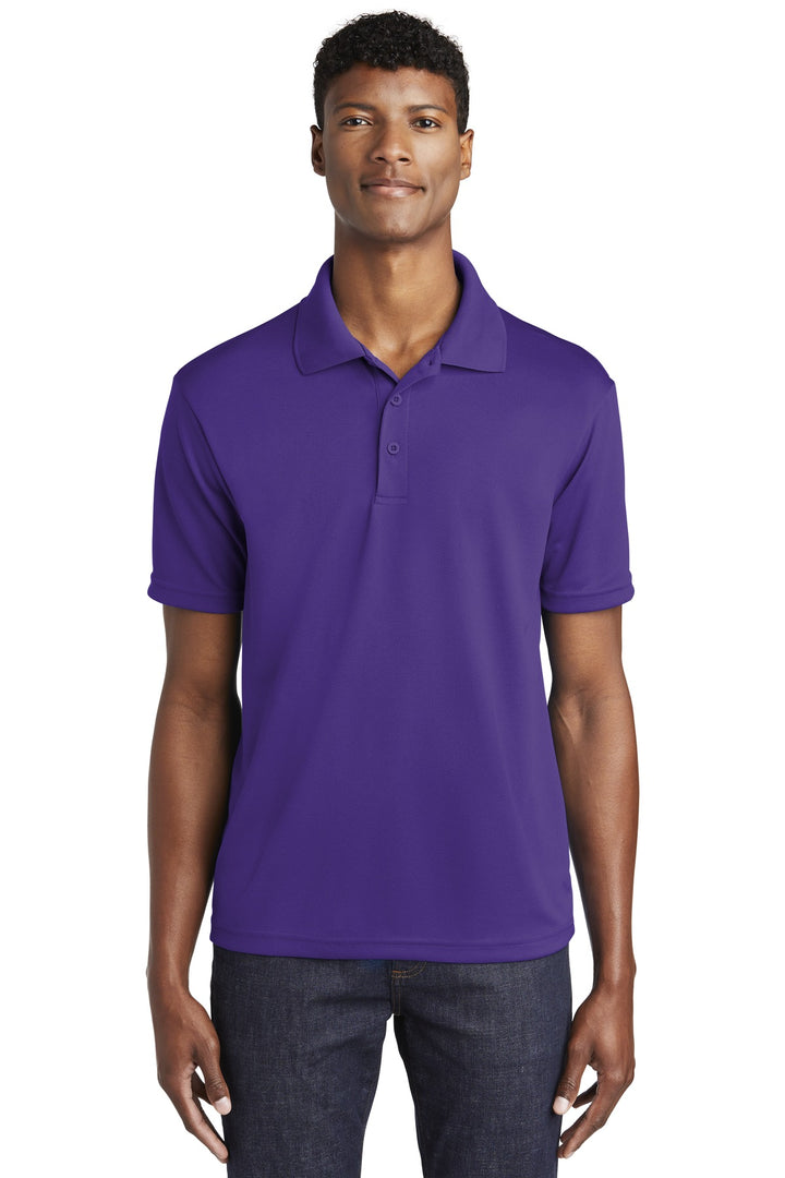Front View of Purple Sport-Tek PosiCharge RacerMesh Polo. ST640