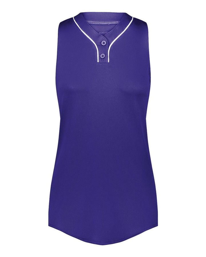 Front View of Purple/ White Women's Cutter Jersey - 6913