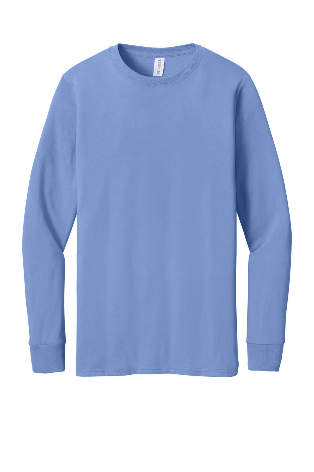 Front View of PurpleIris Jerzees Premium Blend Ring Spun Long Sleeve T-Shirt 560LS