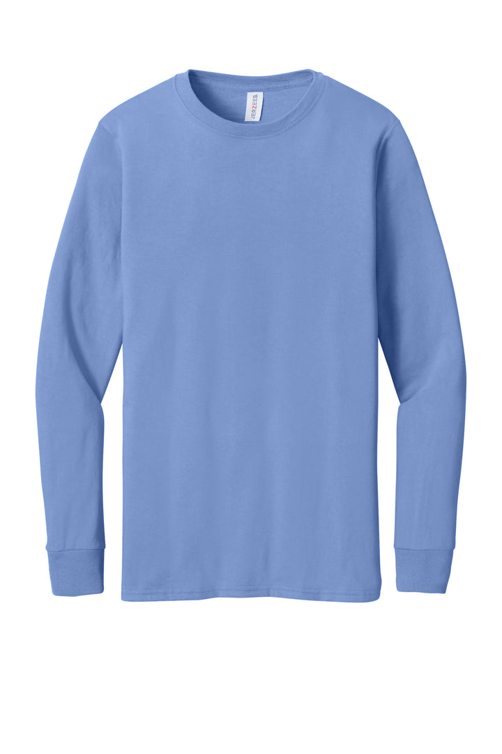 Front View of PurpleIris Jerzees Premium Blend Ring Spun Long Sleeve T-Shirt 560LS