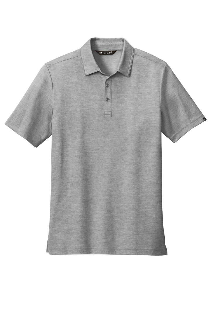 Front View of QuiShaGyHt TravisMathew Oceanside Heather Polo. TM1MU412