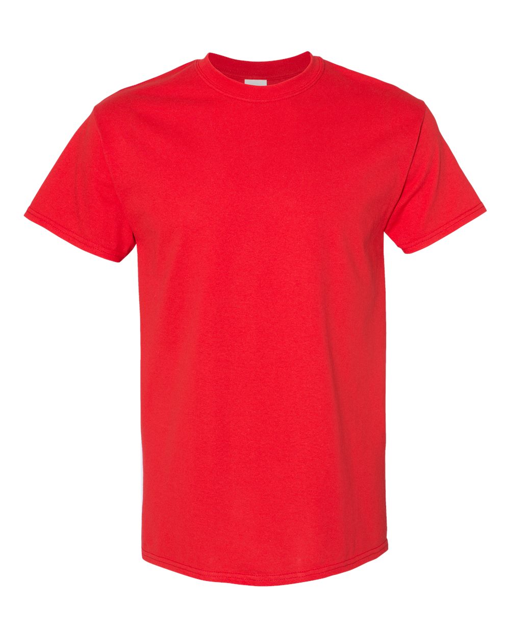 Front View of Red Heavy Cotton™ Youth T-Shirt - 5000B