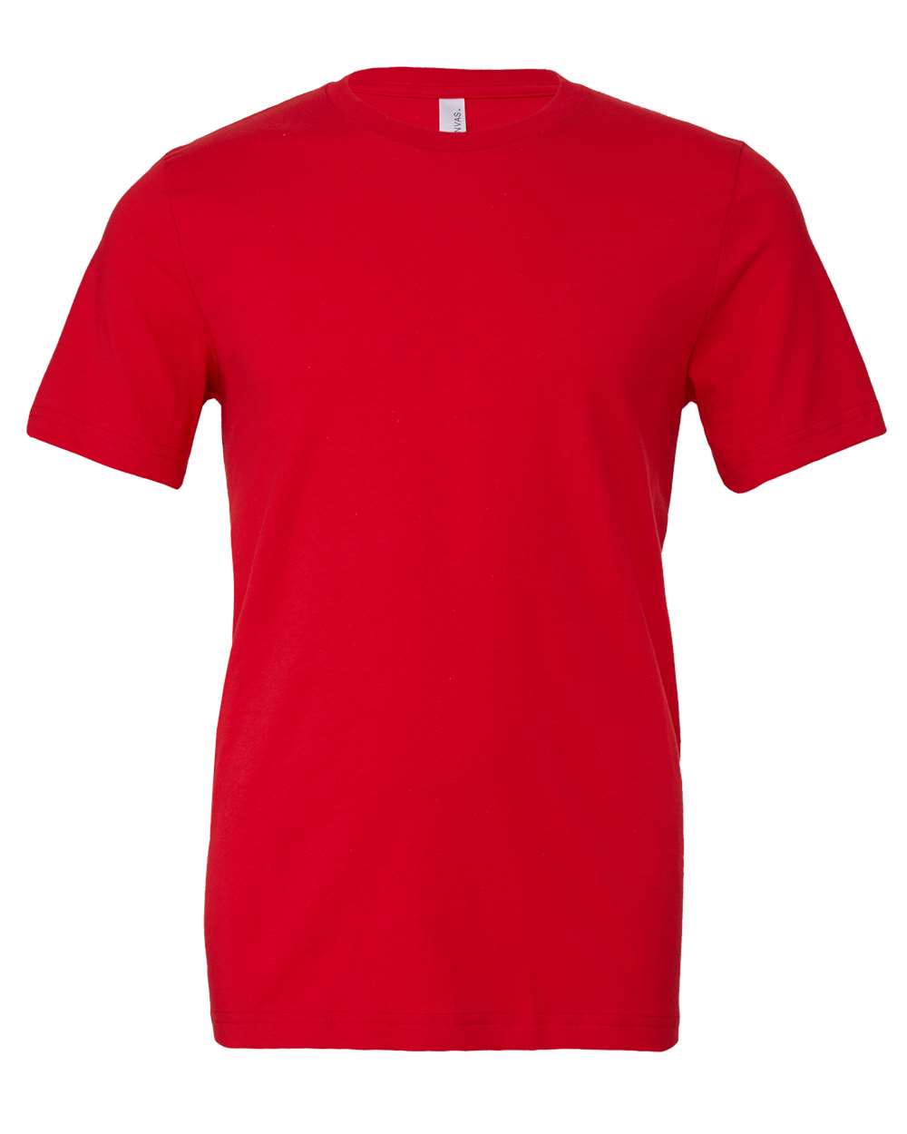 Front View of Red Jersey Tee - 3001