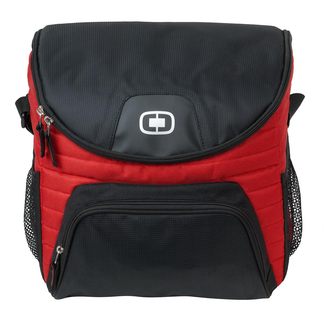 Front View of Red OGIO - Chill 18-24 Can Cooler. 408113