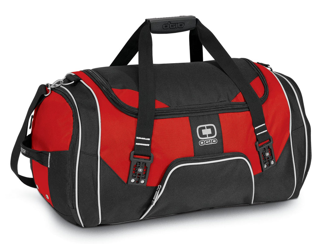 Front View of Red OGIO - Rage Duffel. 108089