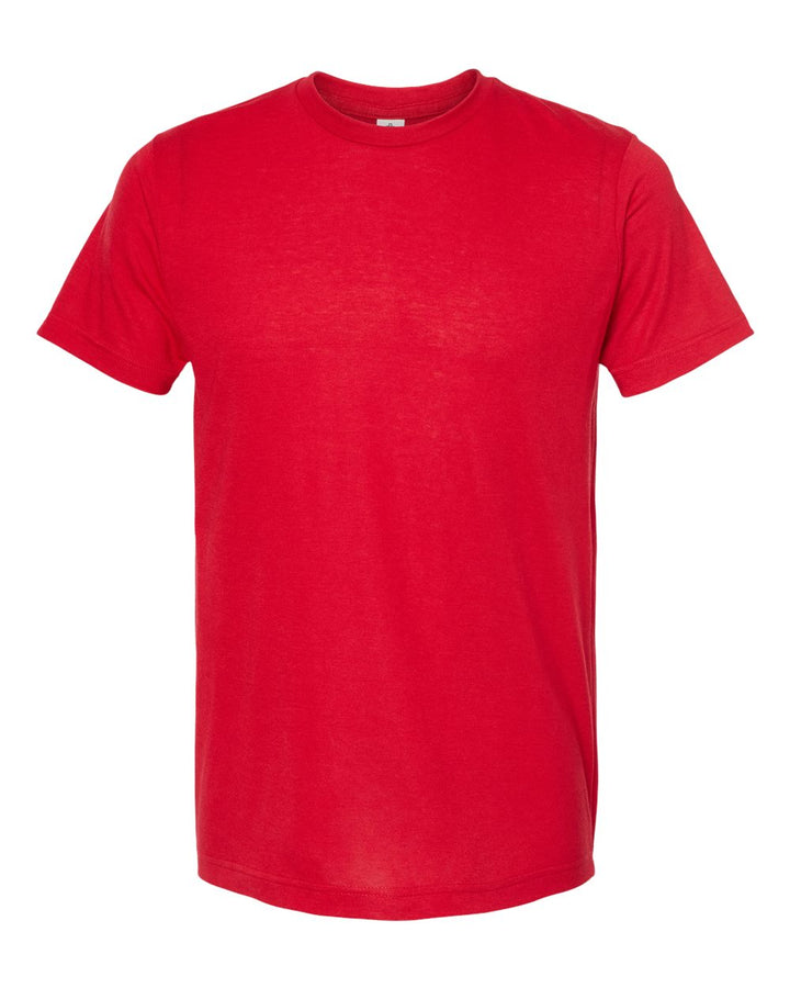 Front View of Red Poly-Rich T-Shirt - 241