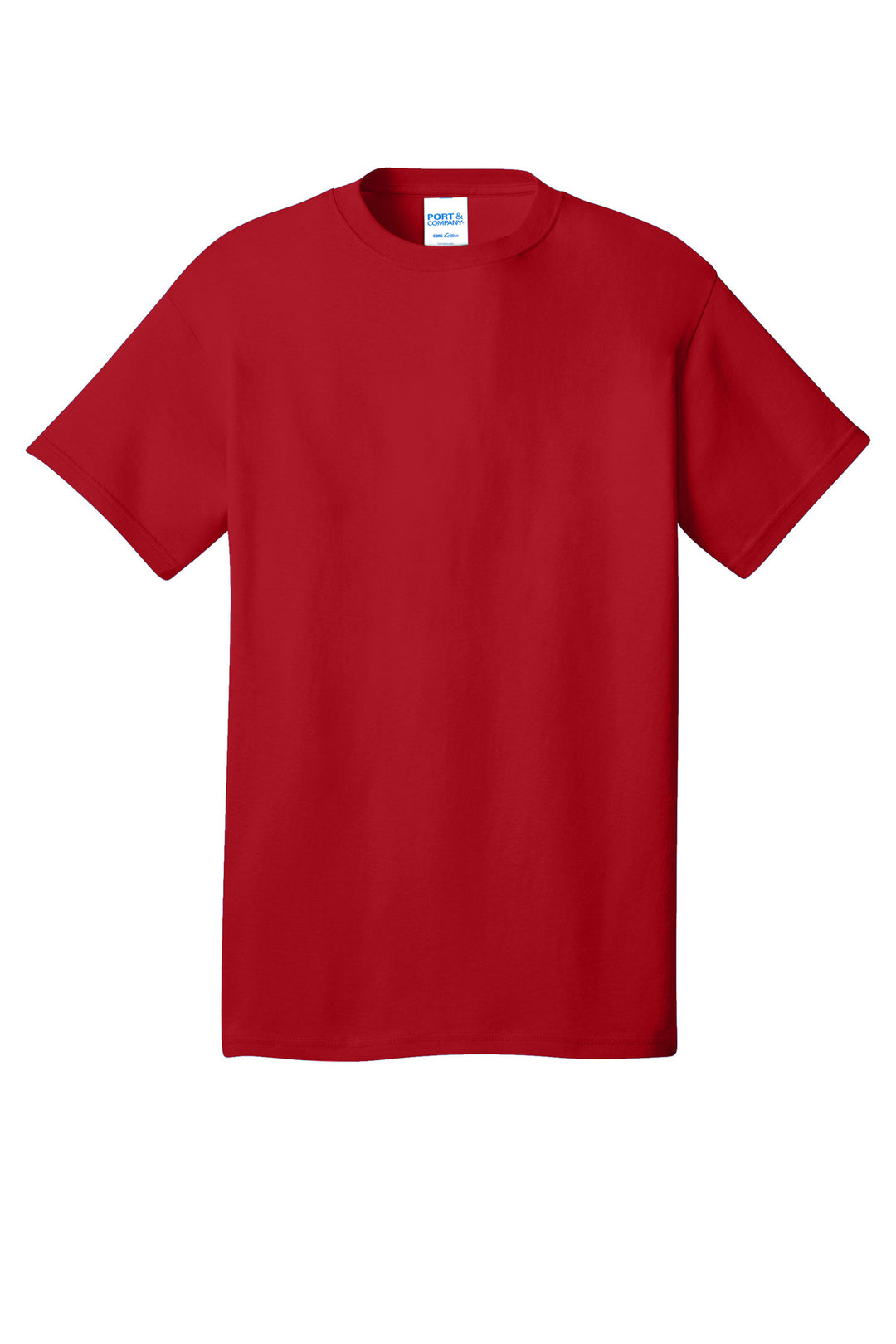 Front View of Red Port & Company - Core Cotton Tee. PC54