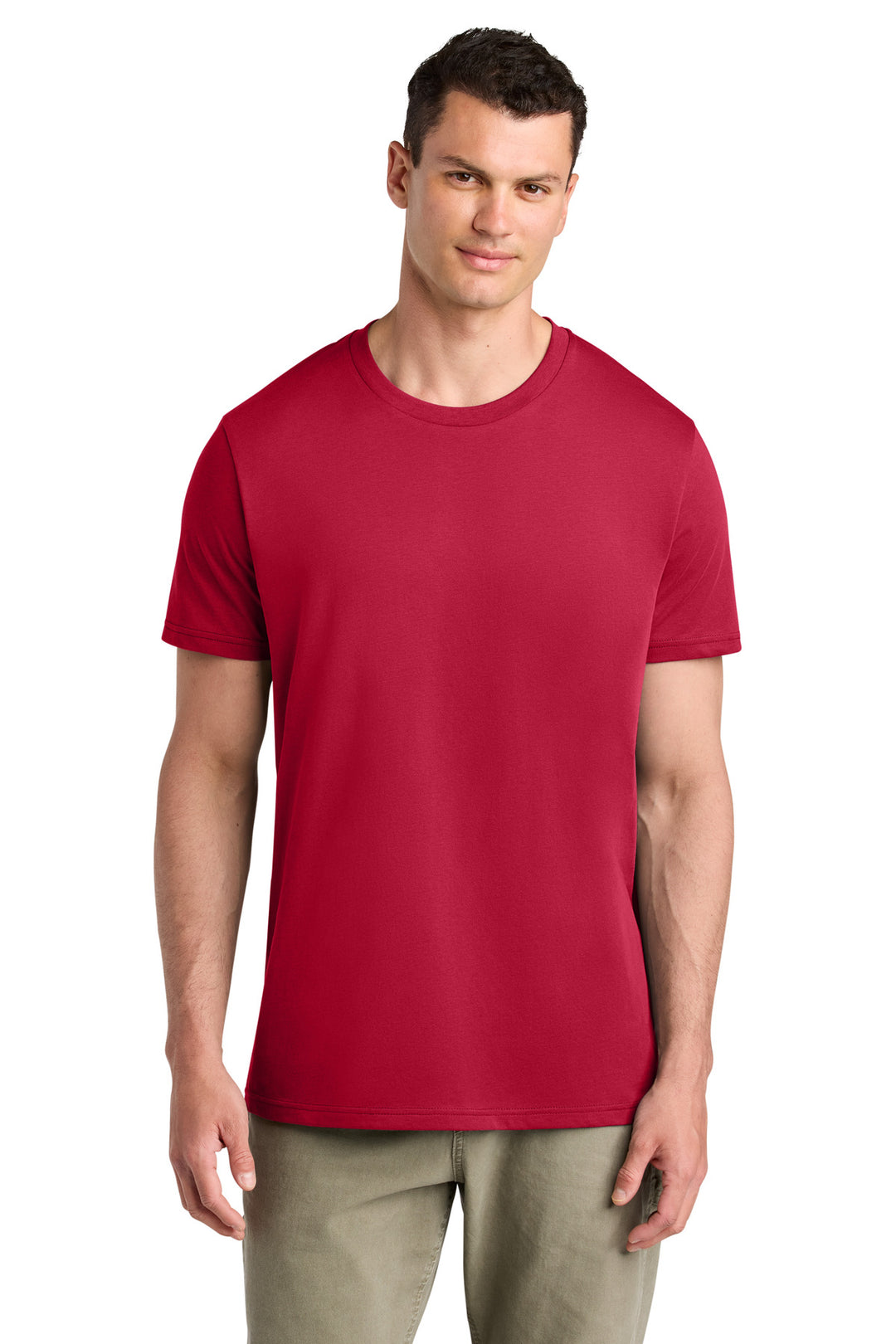 Front View of Red Stanley/Stella Unisex Crafter Tee SXU007