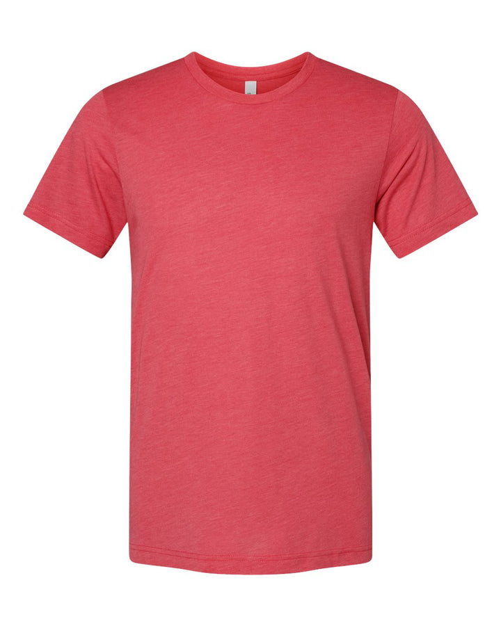 Front View of Red Triblend Triblend Tee - 3413