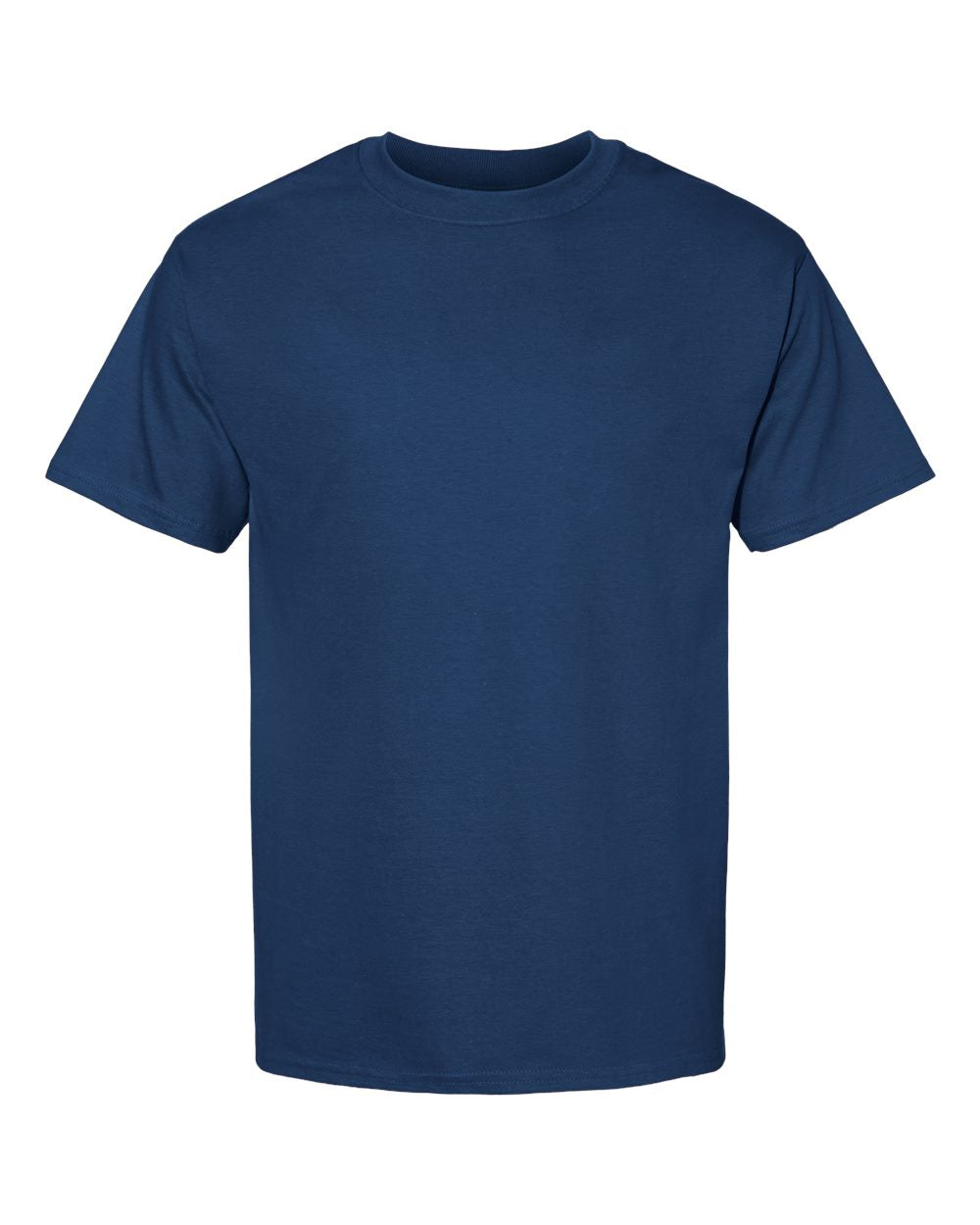 Front View of Regal Navy Beefy-T® T-Shirt - 5180