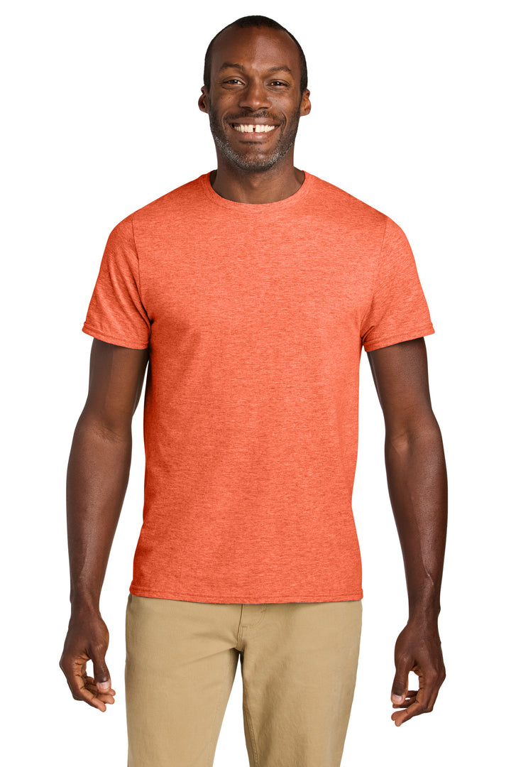 Front View of RetHtCoral Jerzees Classics Unisex Cotton T-Shirt 363M