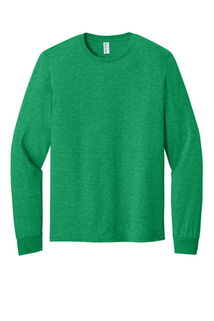 Front View of RetHtGreen Jerzees Classics Unisex Cotton Long Sleeve T-Shirt 363L