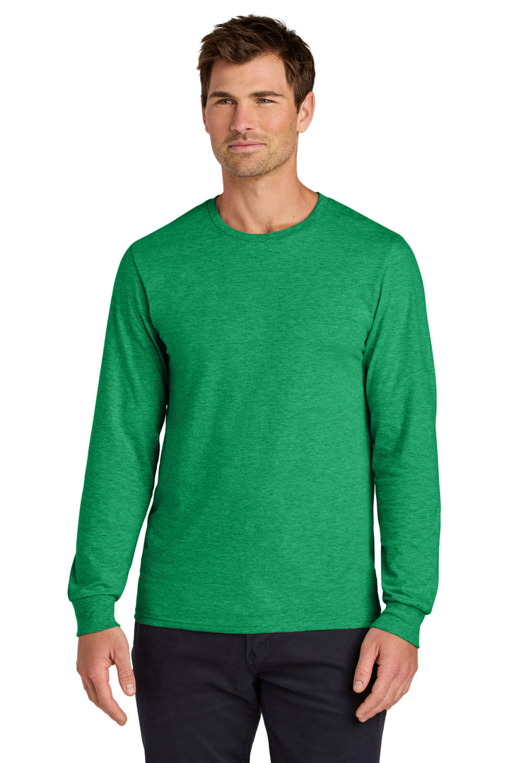 Front View of RetHtGreen Jerzees Classics Unisex Cotton Long Sleeve T-Shirt 363L