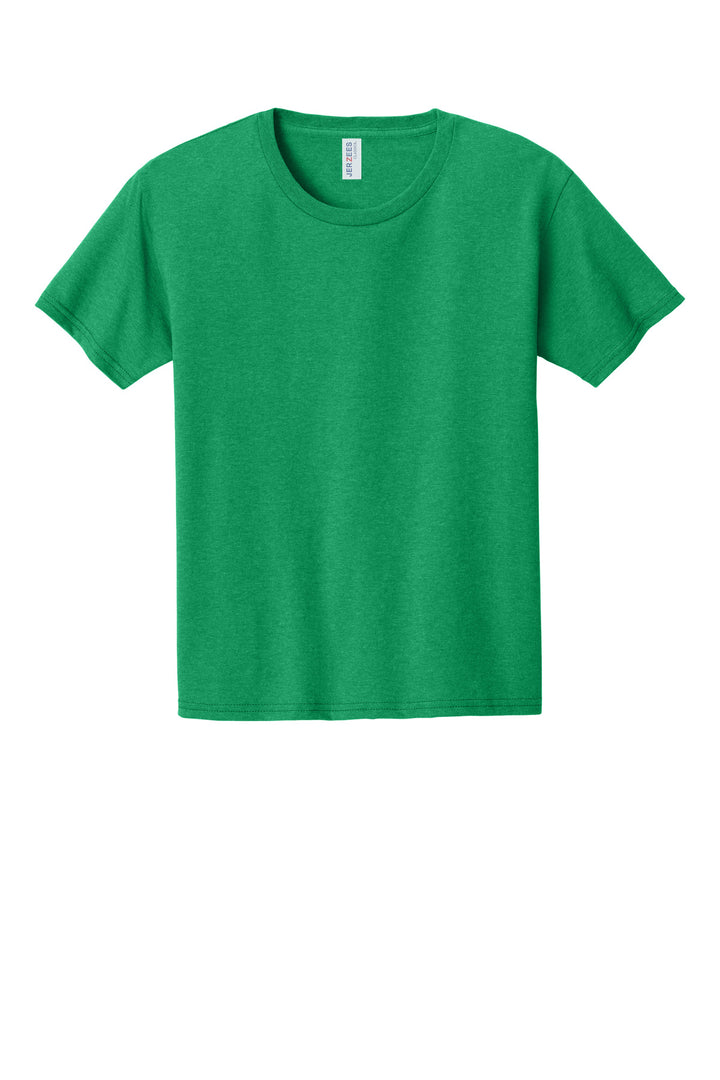 Front View of RetHtGreen Jerzees Classics Youth Cotton T-Shirt 363Y
