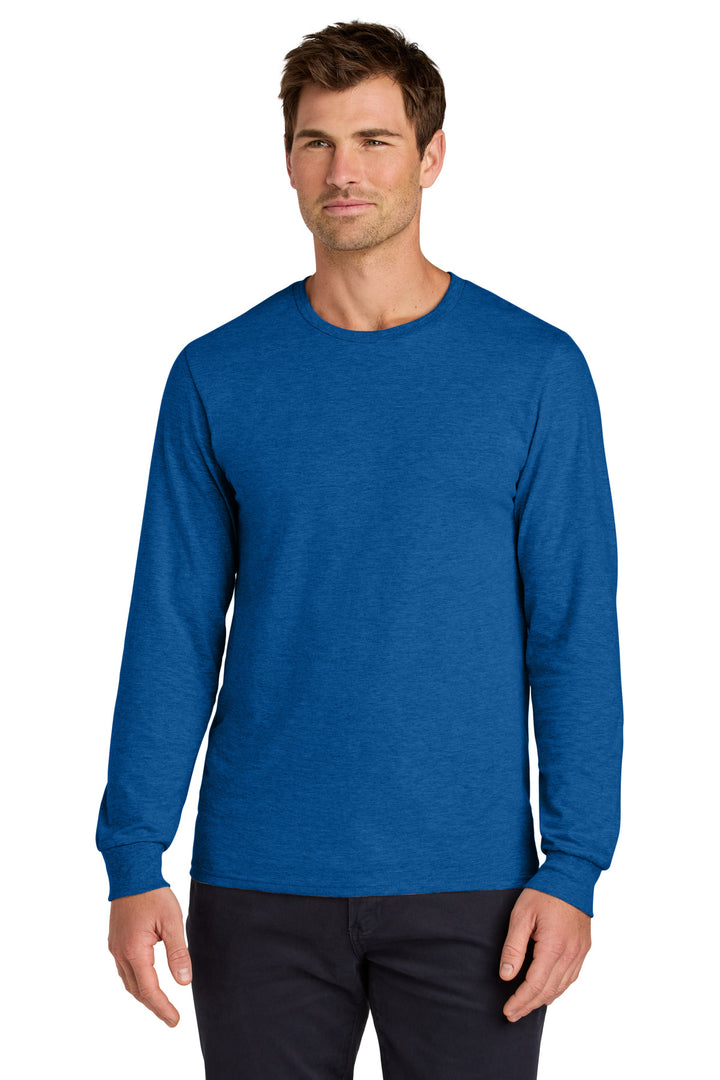 Front View of RetHtRoyal Jerzees Classics Unisex Cotton Long Sleeve T-Shirt 363L