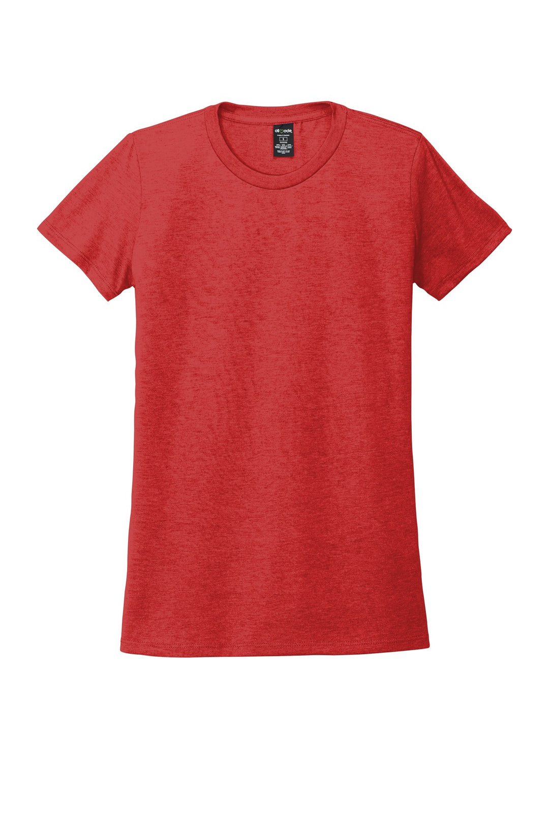 Front View of Rise Up Red Allmade Women's Tri-Blend Tee AL2008