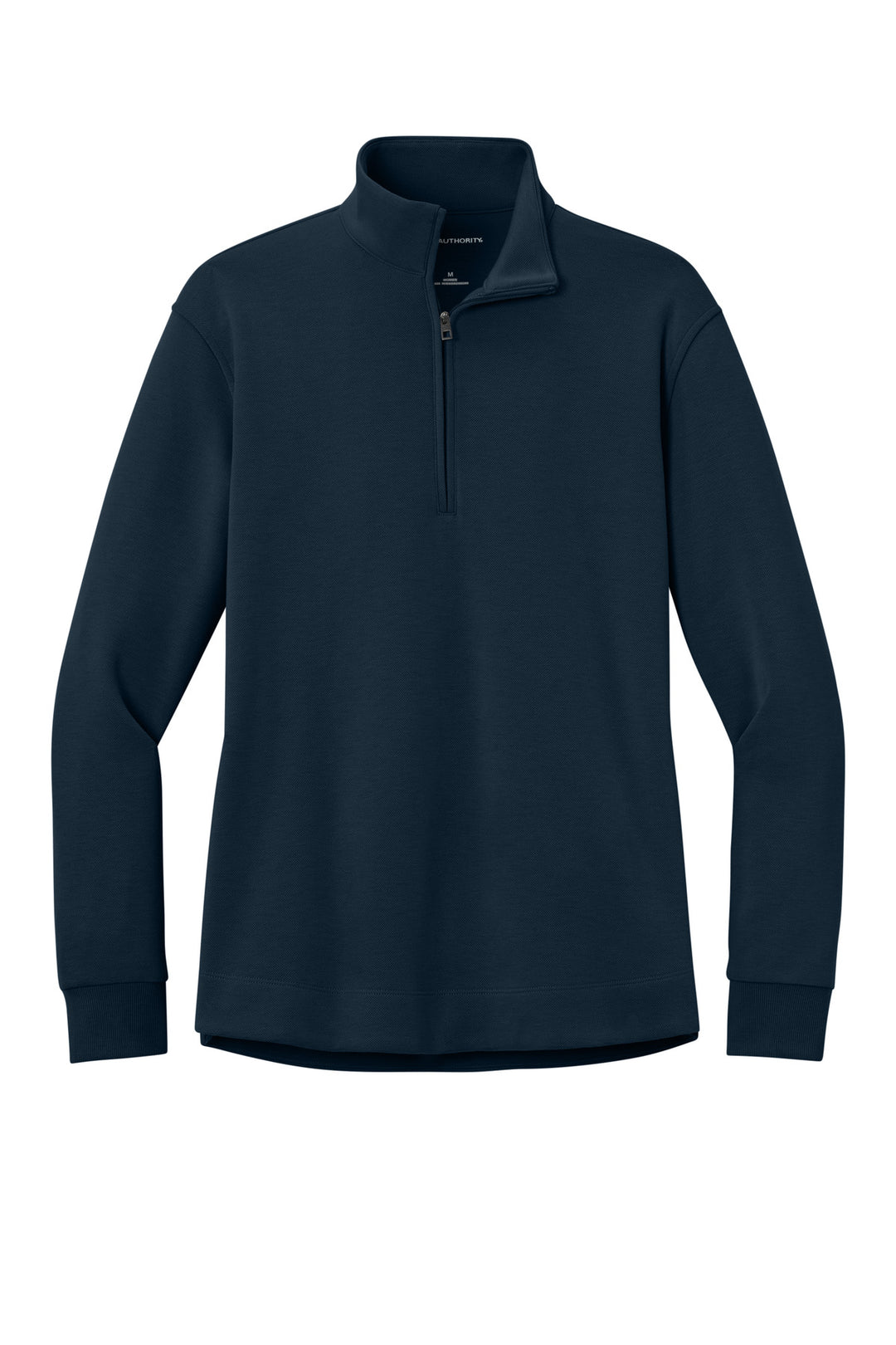 Front View of RiverBlNv Port Authority Women's Wearever Signature Double Pique 1/4-Zip LK210