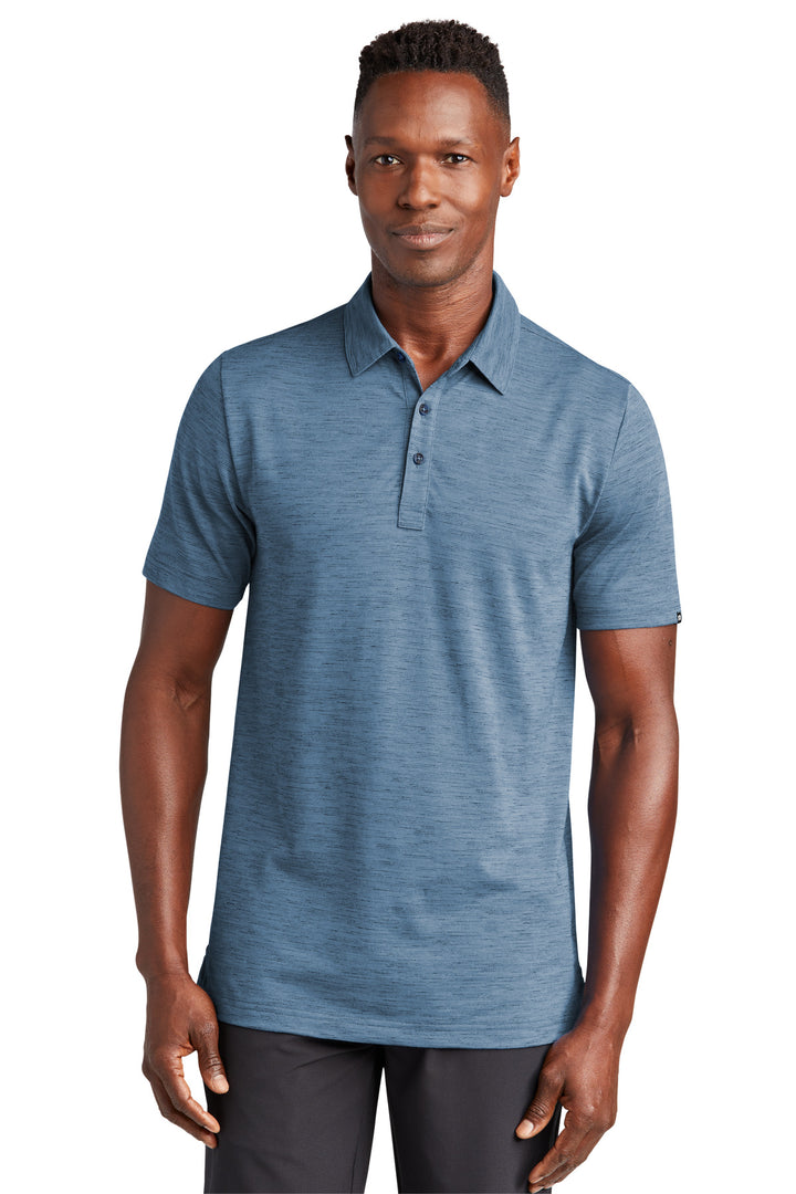 Front View of RivieraBl TravisMathew Auckland Slub Polo TM1MW451