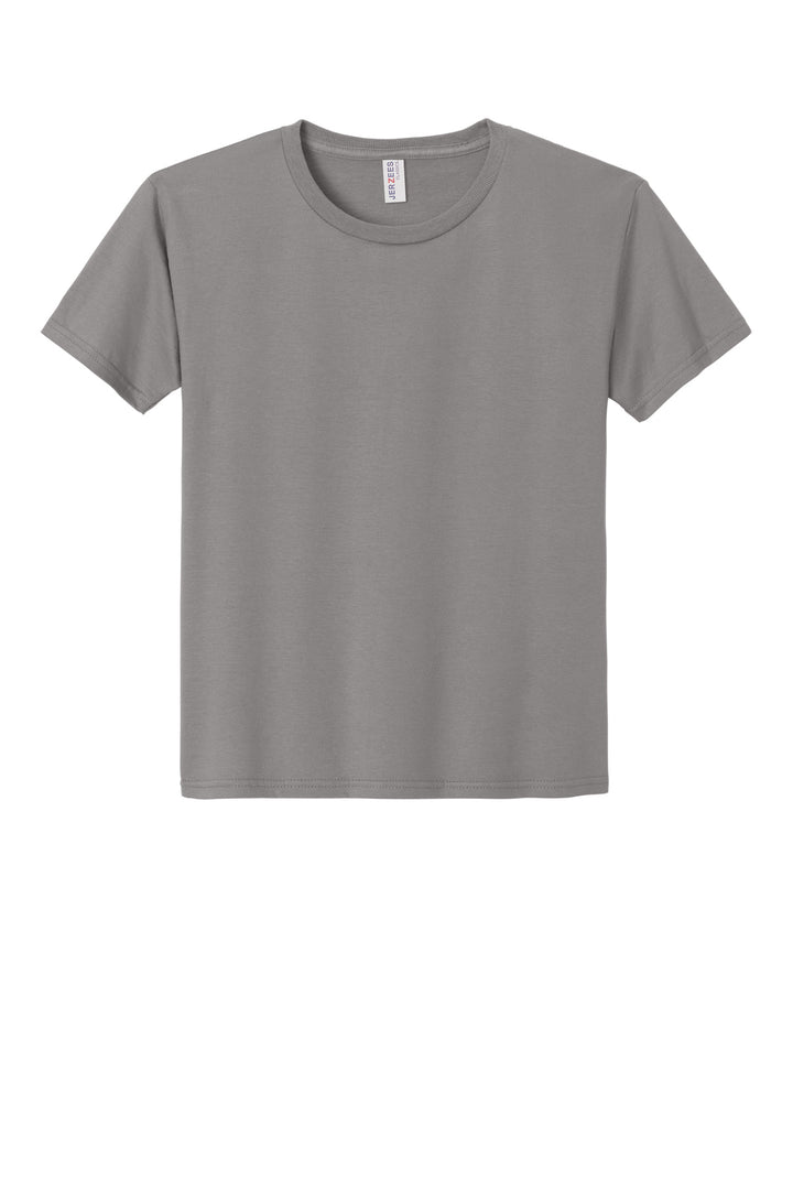 Front View of Rock Jerzees Classics Youth Cotton T-Shirt 363Y