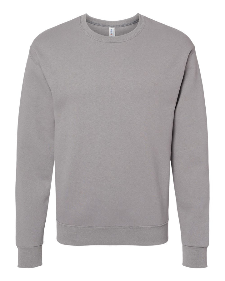 Front View of Rock NuBlend® Crewneck Sweatshirt - 562MR