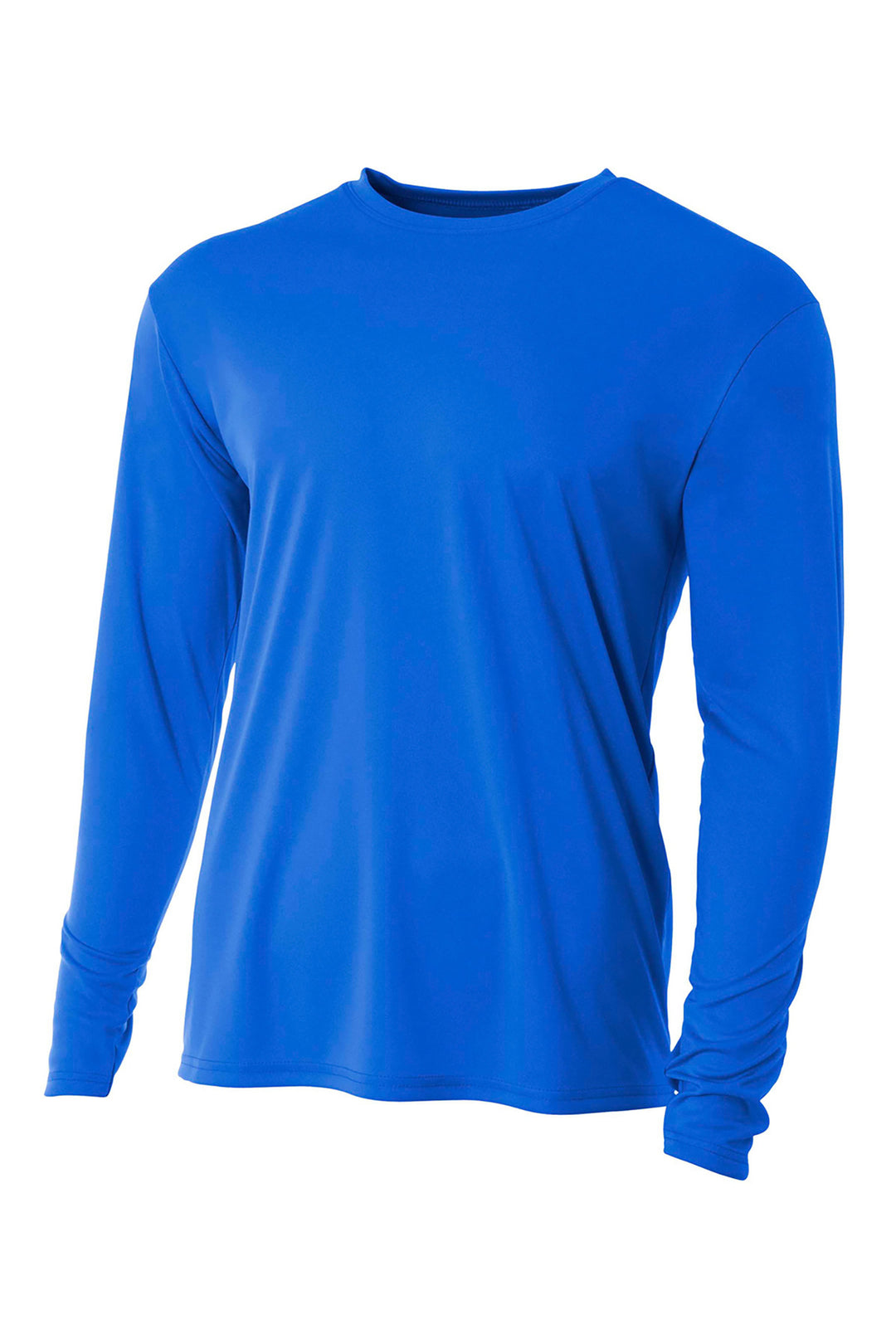 Front View of Royal A4 Cooling Performance Long Sleeve Tee A4N3165